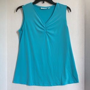 Susan Graver Turquoise Sleeveless Tank small
